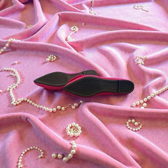 Fun Pink Bow-Tie Ballet Flats - Picture 3 of 4